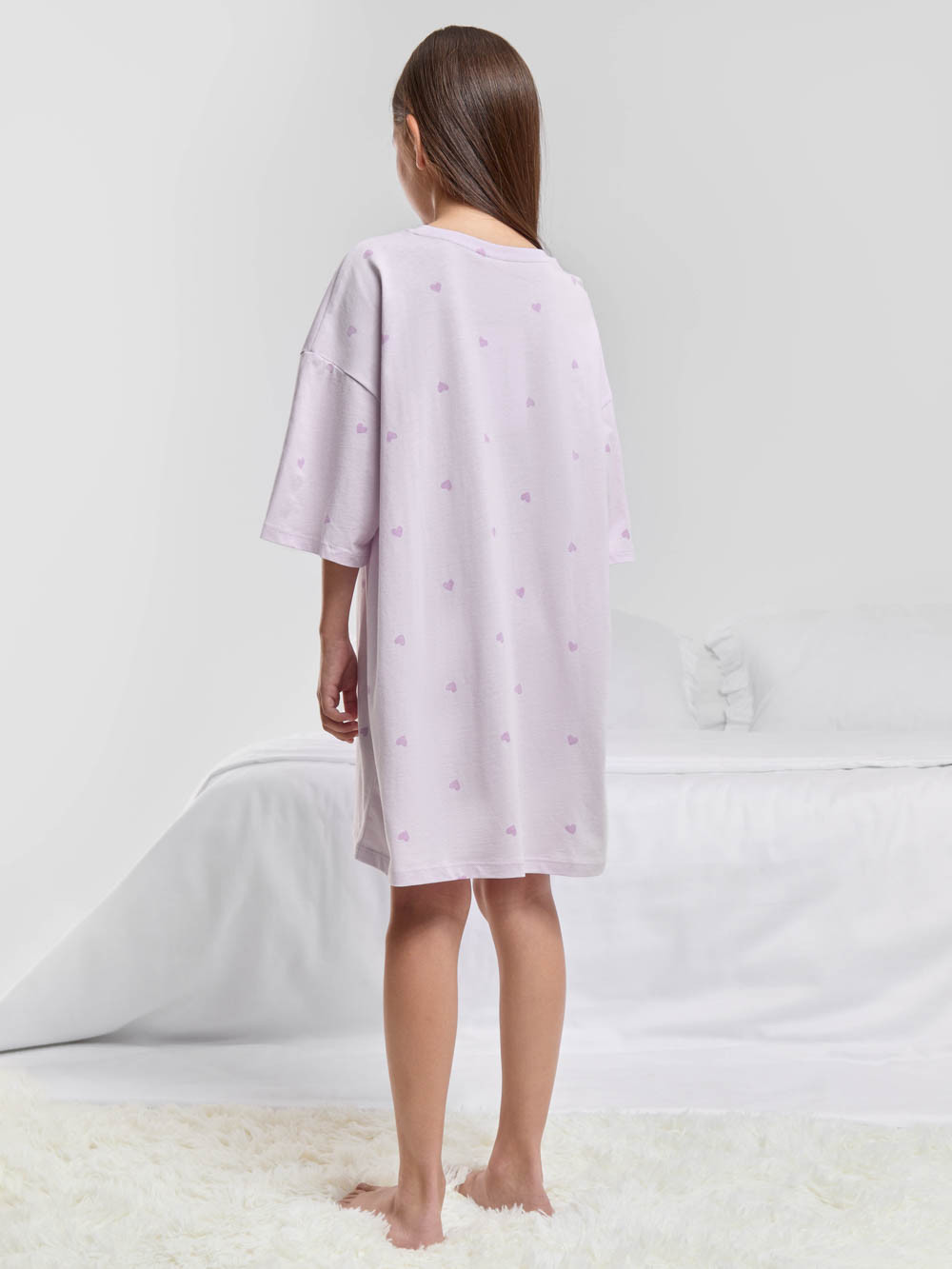 Ночная сорочка для девочки, артикул: МП 1199, цвет: фиолетовый, фото 5