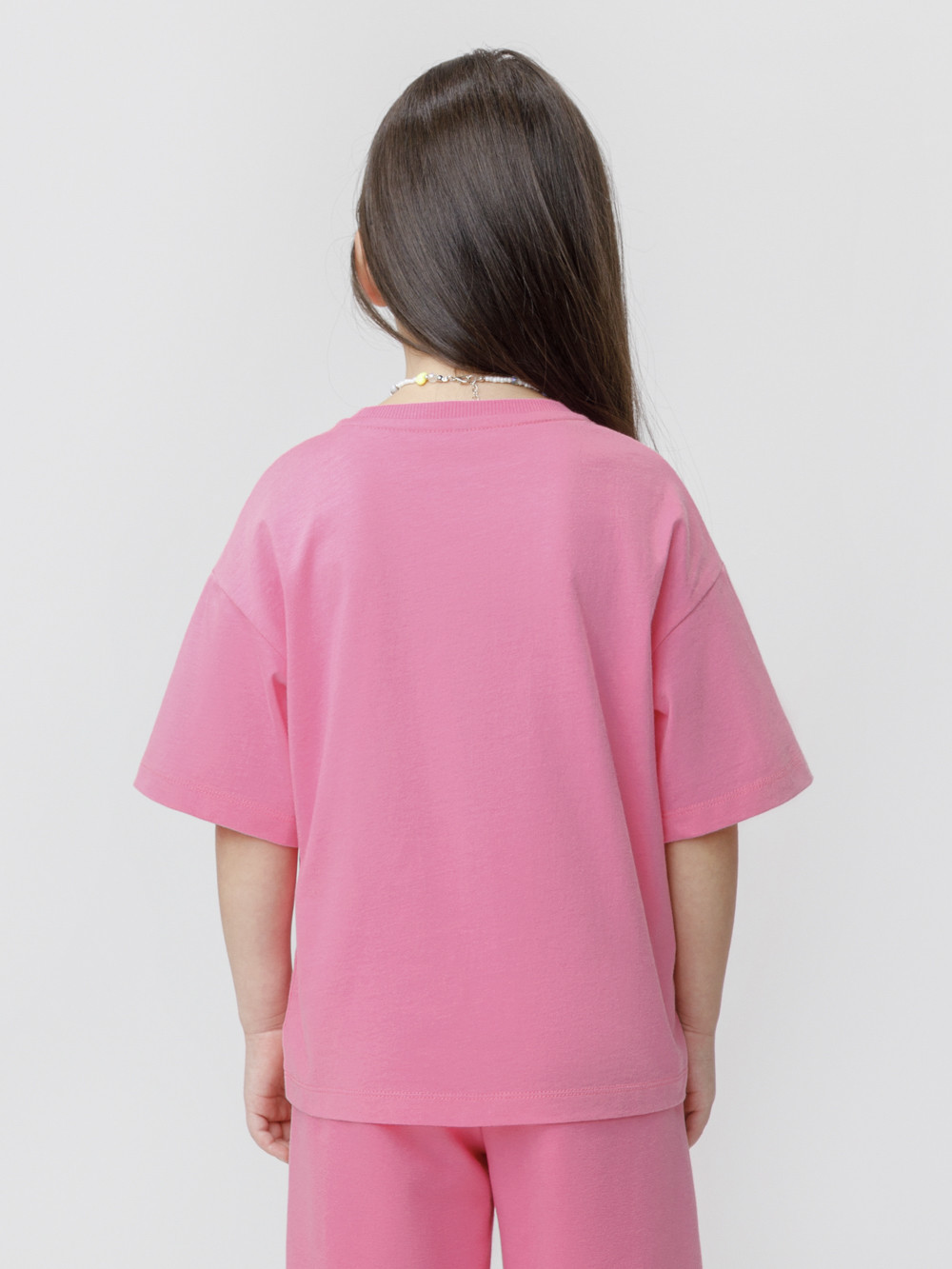 Футболка для девочки, артикул: КР 303016, цвет: ярко-розовый, фото 5