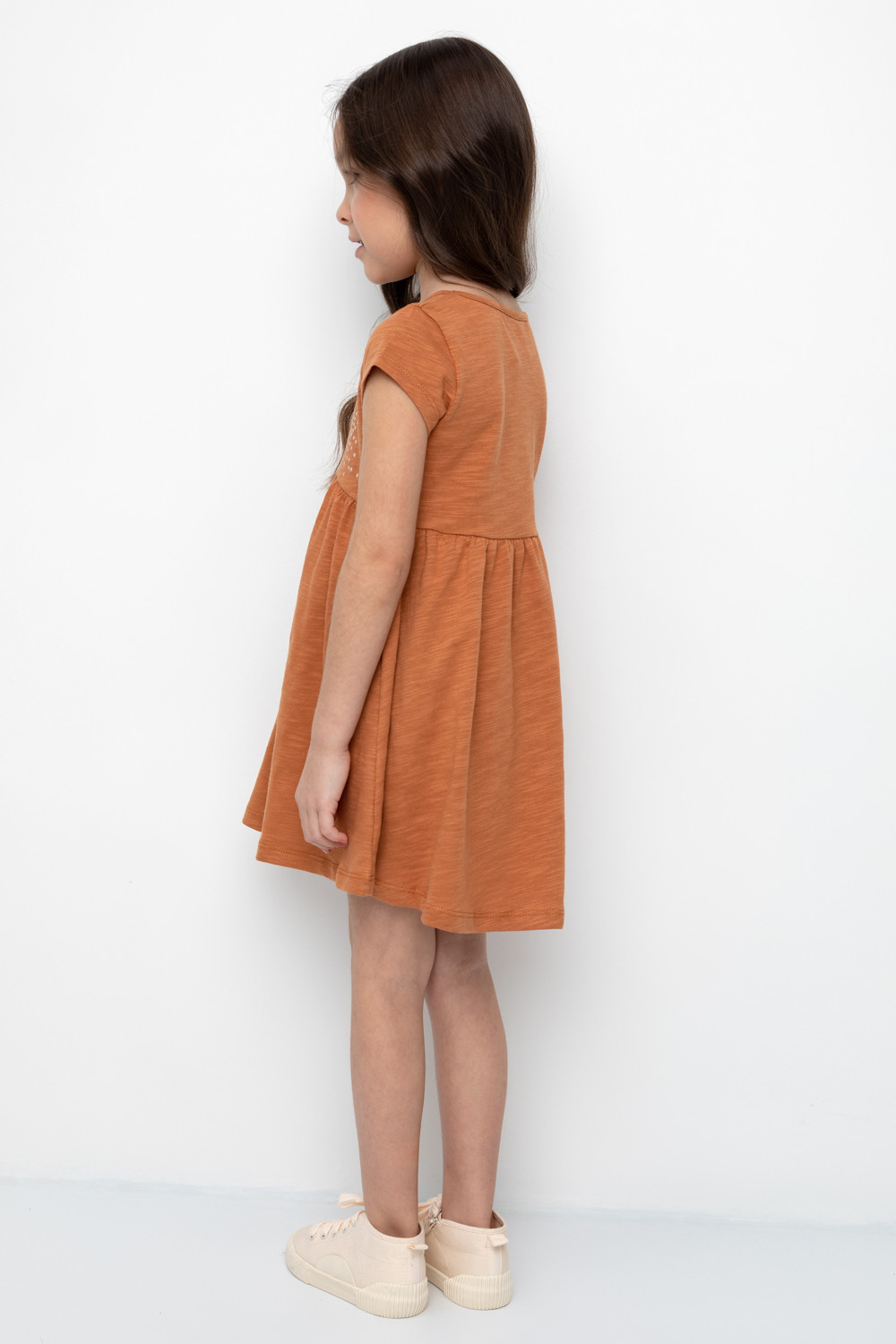 Платье для девочки, артикул: К 5732, цвет: коричневый, фото 5