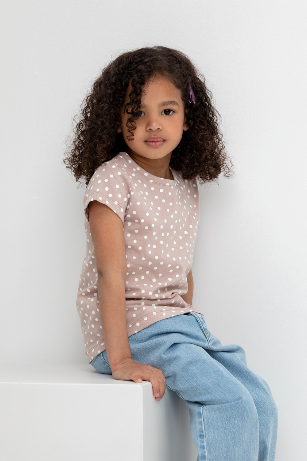 Футболка для девочки, артикул: К 301024, цвет: кофейный, фото 5