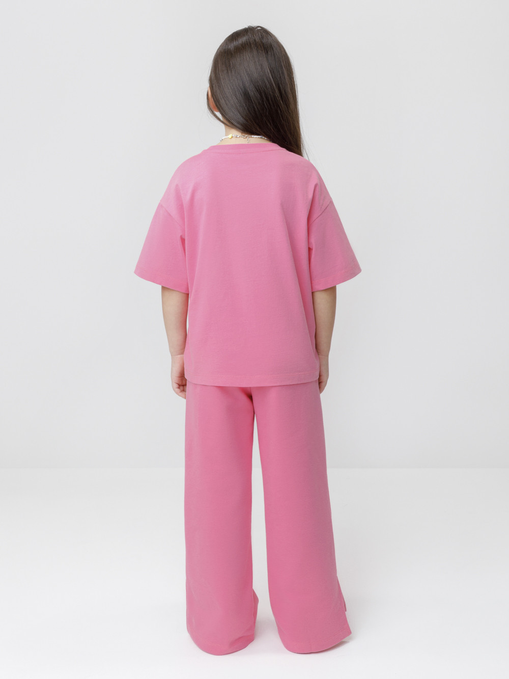Брюки для девочки, артикул: КР 400935, цвет: ярко-розовый, фото 5