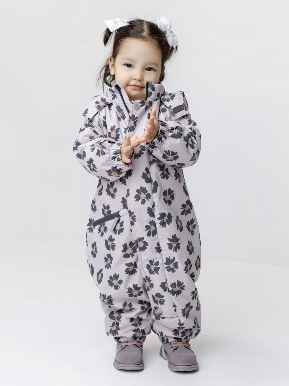 Комбинезоны утепленные для девочки, артикул: ВК 60134/н/1 Ал, цвет: розовый, фото 5