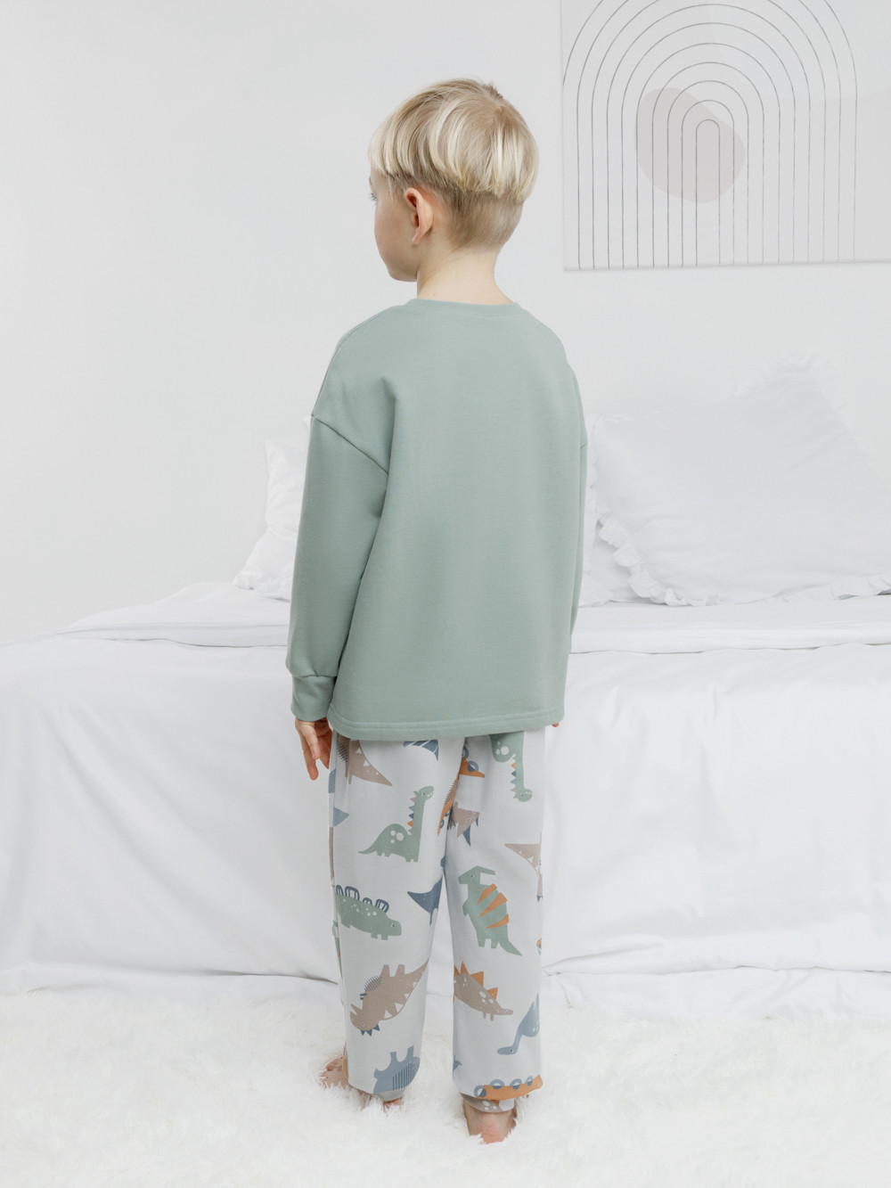 Пижама для мальчика, артикул: К 1567, цвет: минт, фото 4