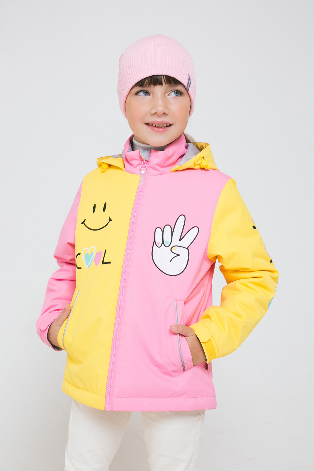 Куртка для девочки, артикул: ВК 32105/2 ГР, цвет: ярко-желтый, фото 5