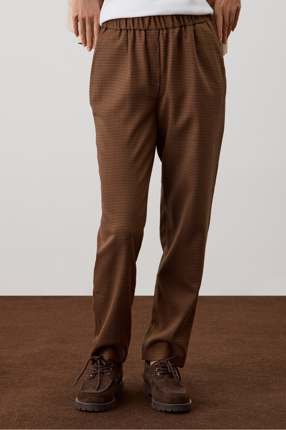 Брюки женские для мам, артикул: ЕТ 40022, цвет: коричневый, фото 5