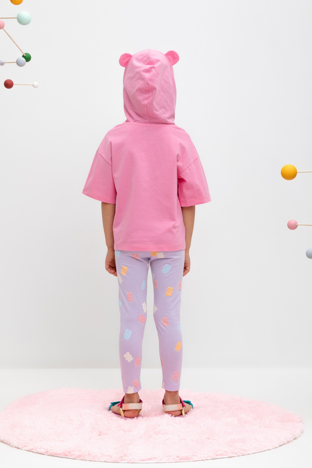 Лосины для девочки, артикул: КР 4074, цвет: фиолетовый, фото 5