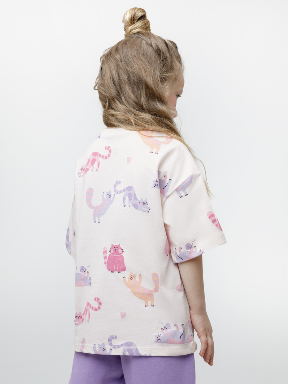 Футболка для девочки, артикул: КР 302939, цвет: сахар, фото 5