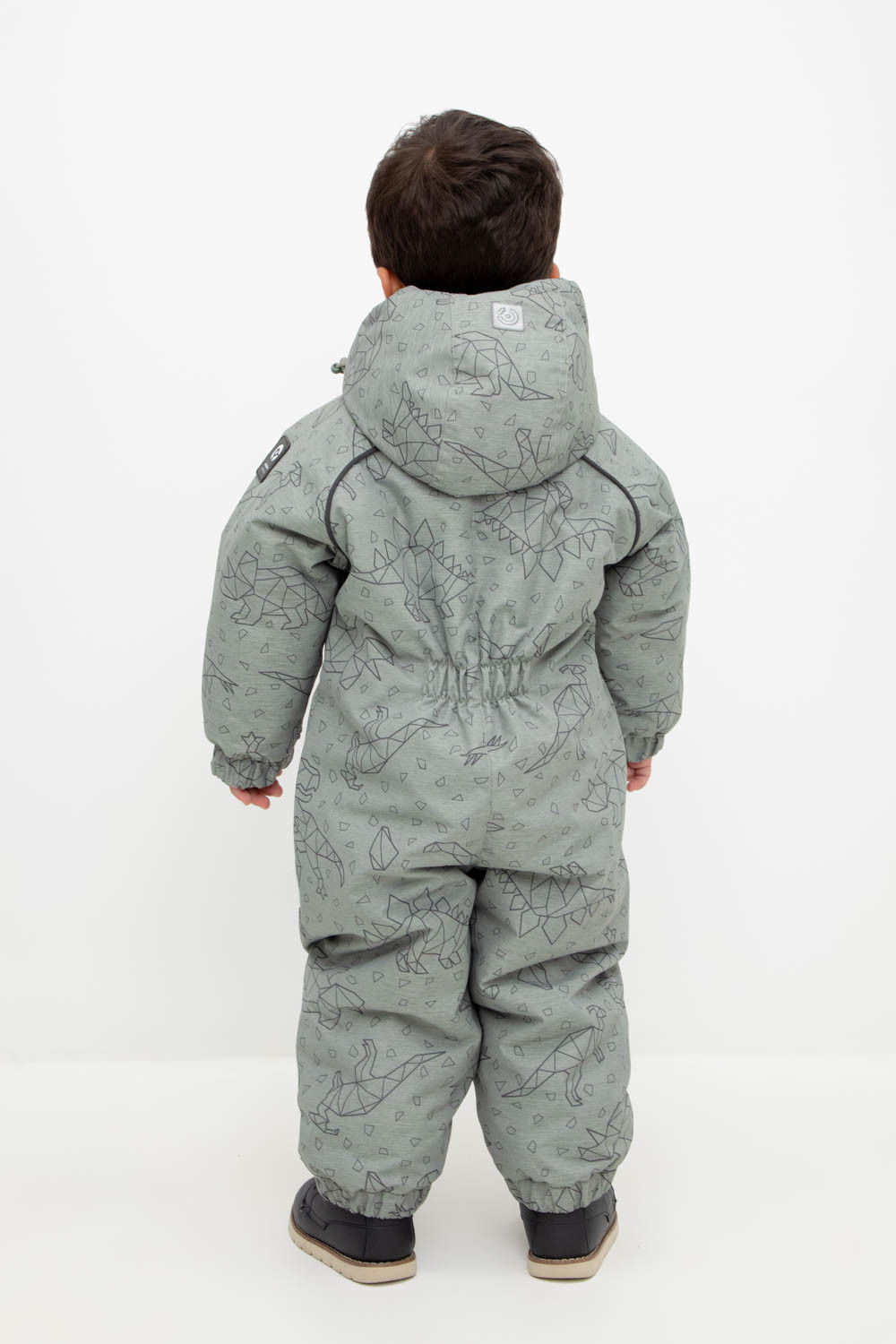 Комбинезоны утепленные для мальчика, артикул: ВКП 60041/н/15 Ал, цвет: зеленый, фото 5