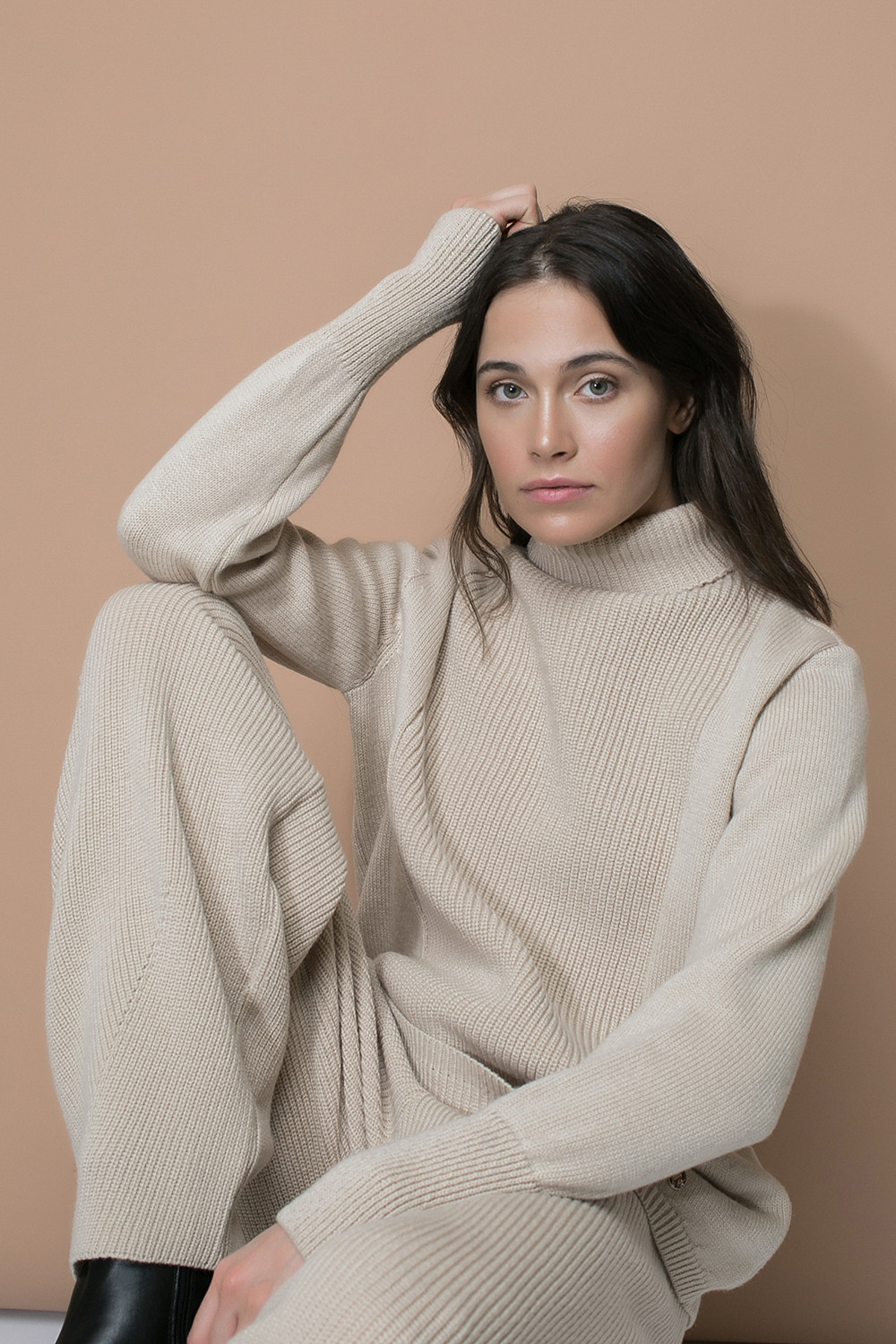 Джемперы женские для мам, артикул: ЕВ 30006/ш, цвет: сливки2, фото 5