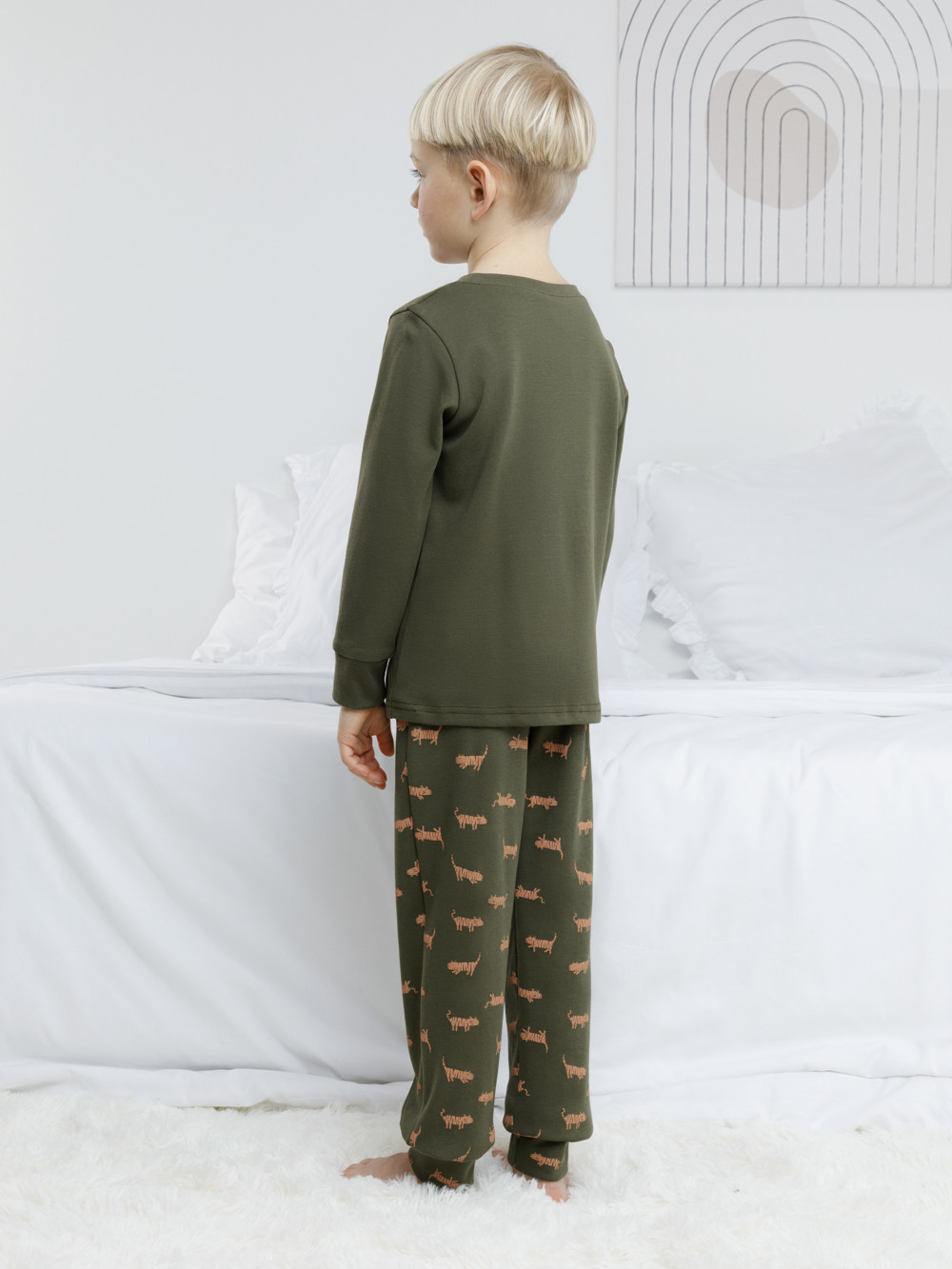 Пижама для мальчика, артикул: К 1541, цвет: хаки, фото 5