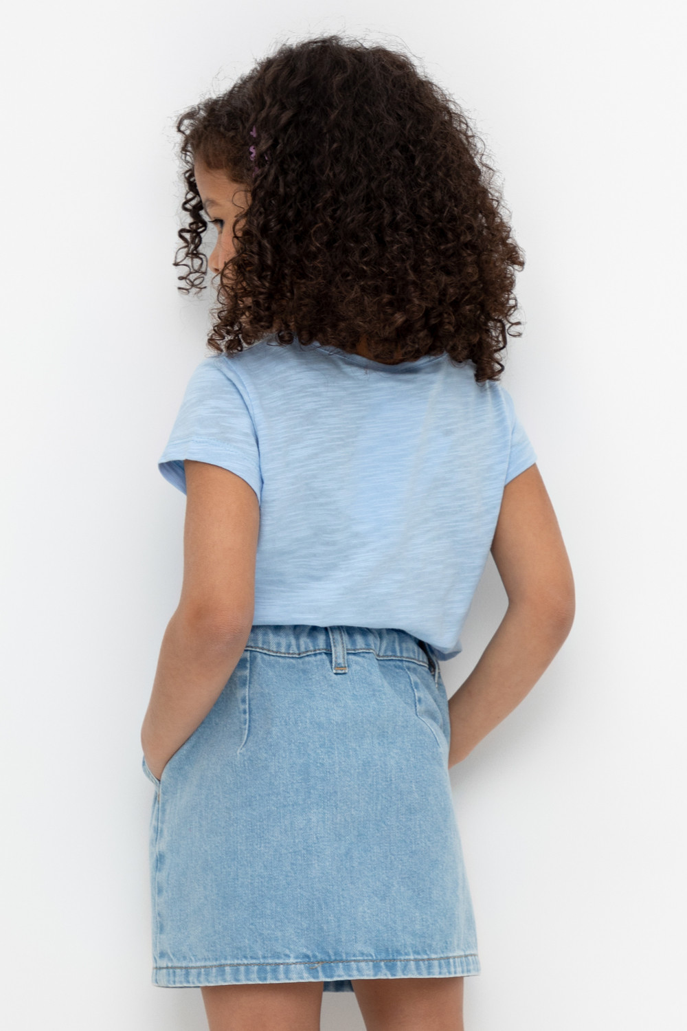 Футболка для девочки, артикул: К 302003, цвет: голубой, фото 5