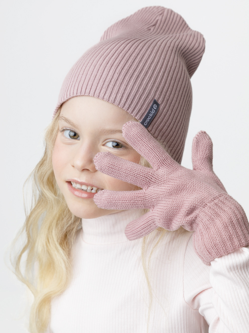 Шапка для девочки, артикул: КВ 20432, цвет: розовый, фото 5