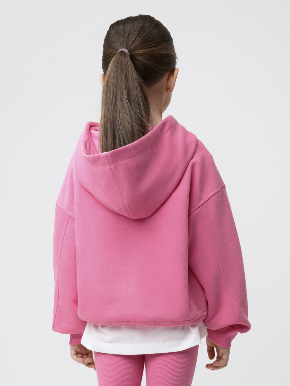 Худи для девочки, артикул: КР 302811, цвет: ярко-розовый, фото 5