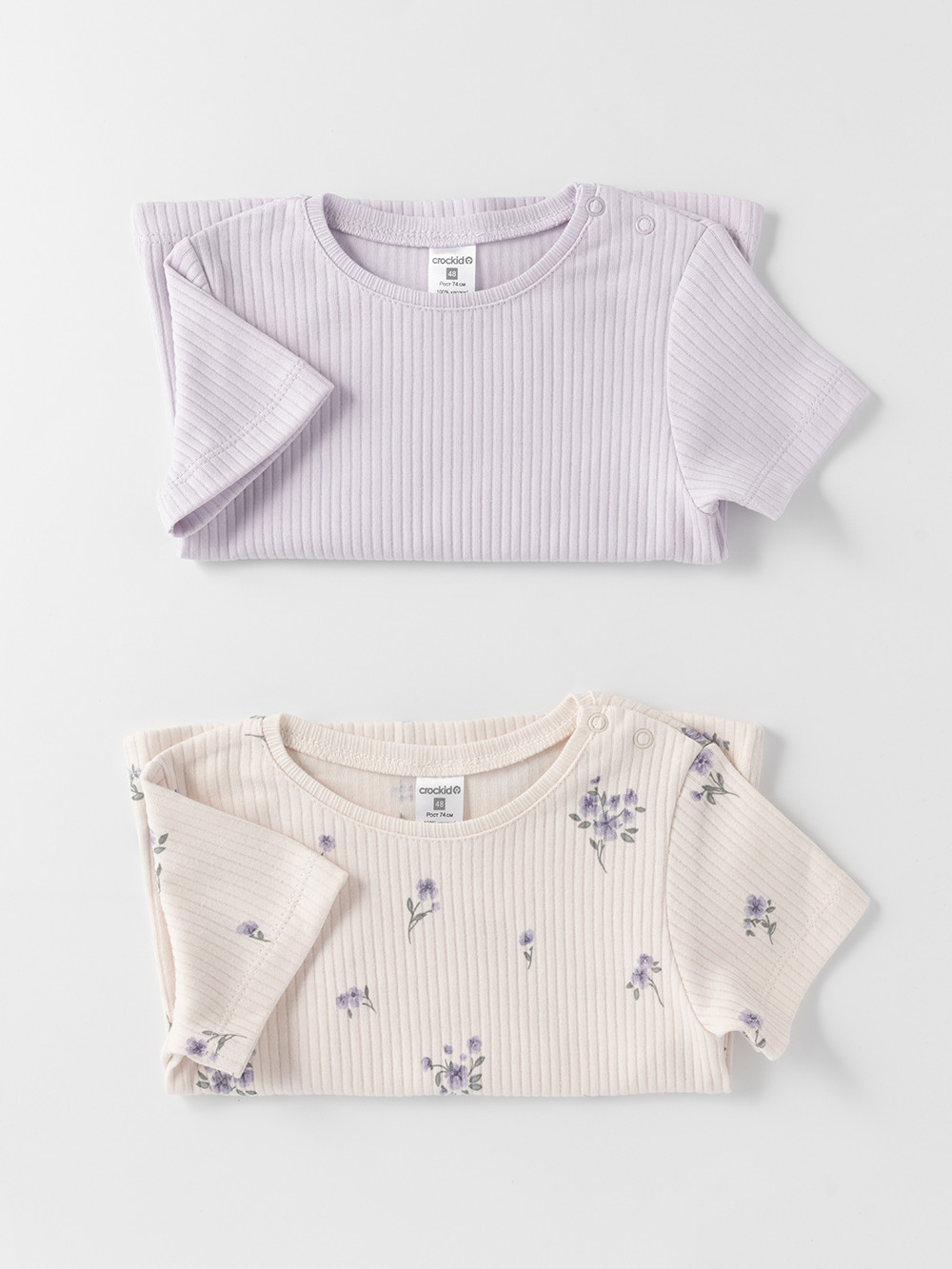 Футболка для новорожденных, артикул: К 302521-2уп, цвет: фиолетовый, фото 5