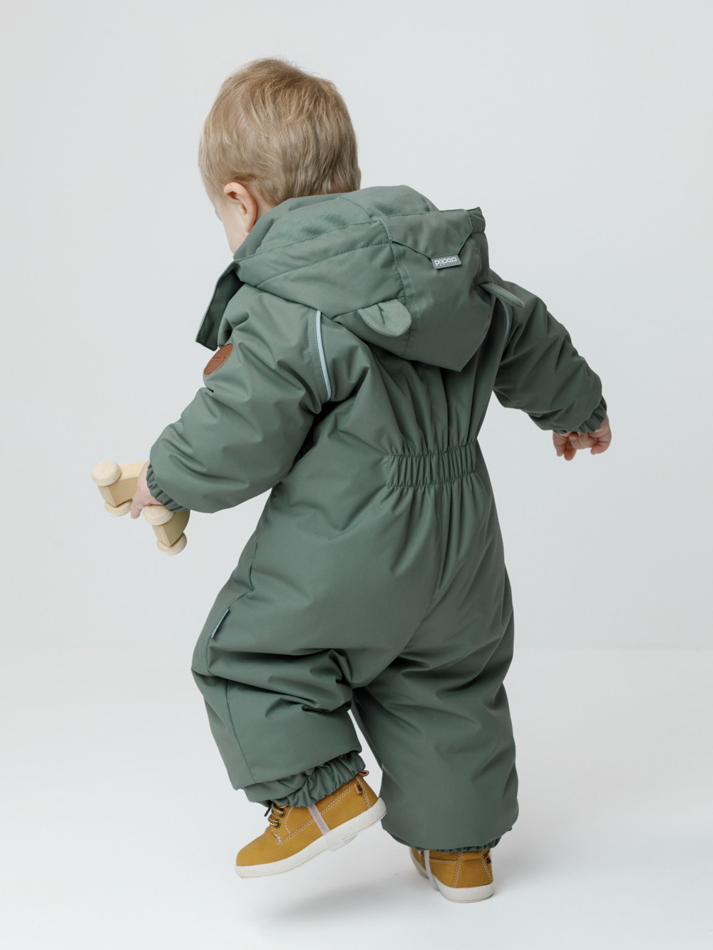 Комбинезоны утепленные для мальчика, артикул: ВК 60108/8 Ал, цвет: зеленый, фото 5