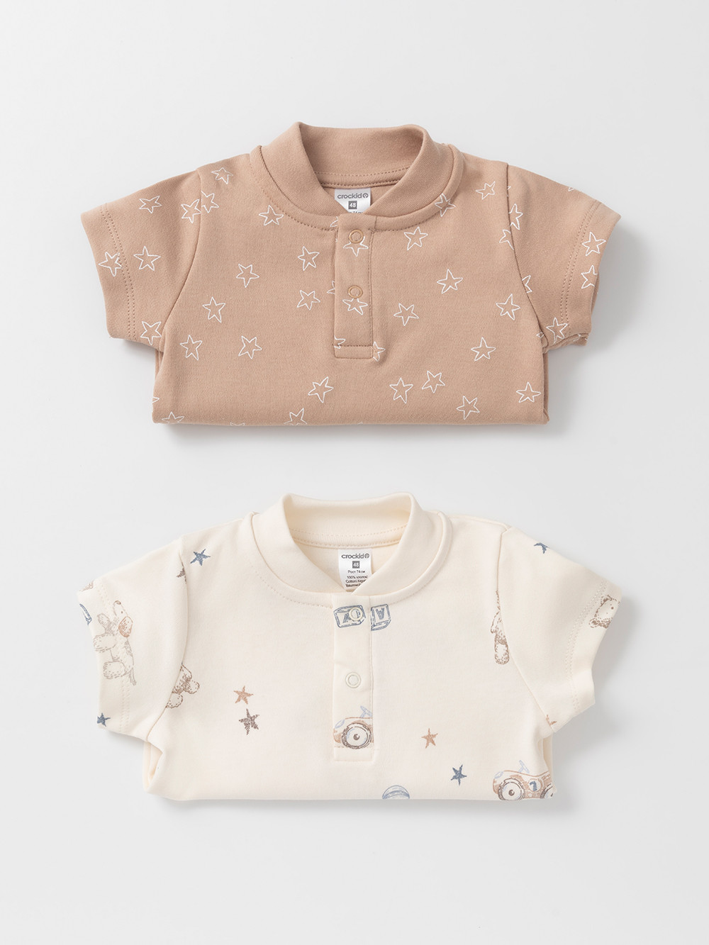 Боди для новорожденных, артикул: К 6543-2уп, цвет: бежевый, фото 5