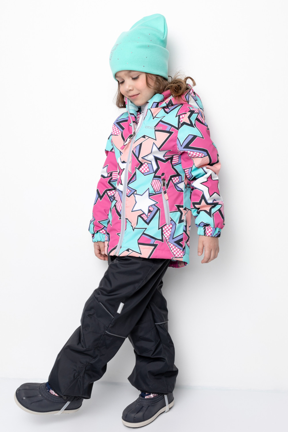 Куртка для девочки, артикул: ВК 32158/н/2 УЗГ, цвет: розовый, фото 5