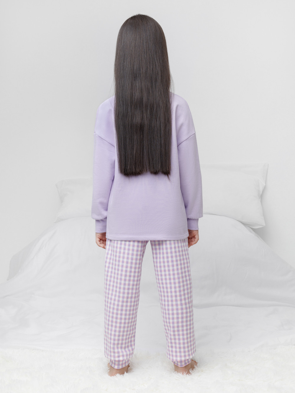 Пижама для девочки, артикул: К 1567, цвет: фиолетовый, фото 5