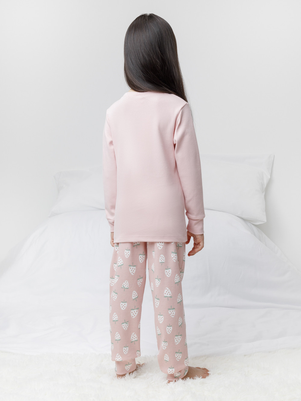 Пижама для девочки, артикул: К 1541, цвет: розовый, фото 5