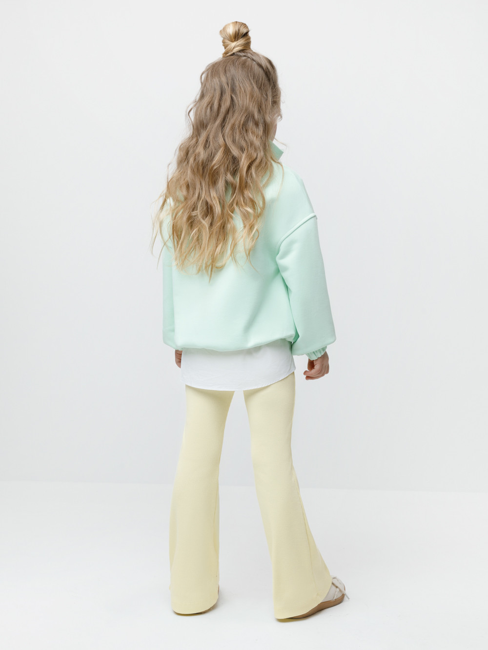 Брюки для девочки, артикул: МП 400968, цвет: желтый, фото 5