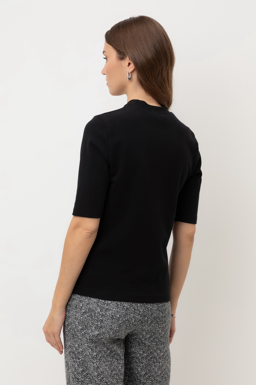 Футболки женские для мам, артикул: ЕВТ 3331, цвет: черный, фото 5
