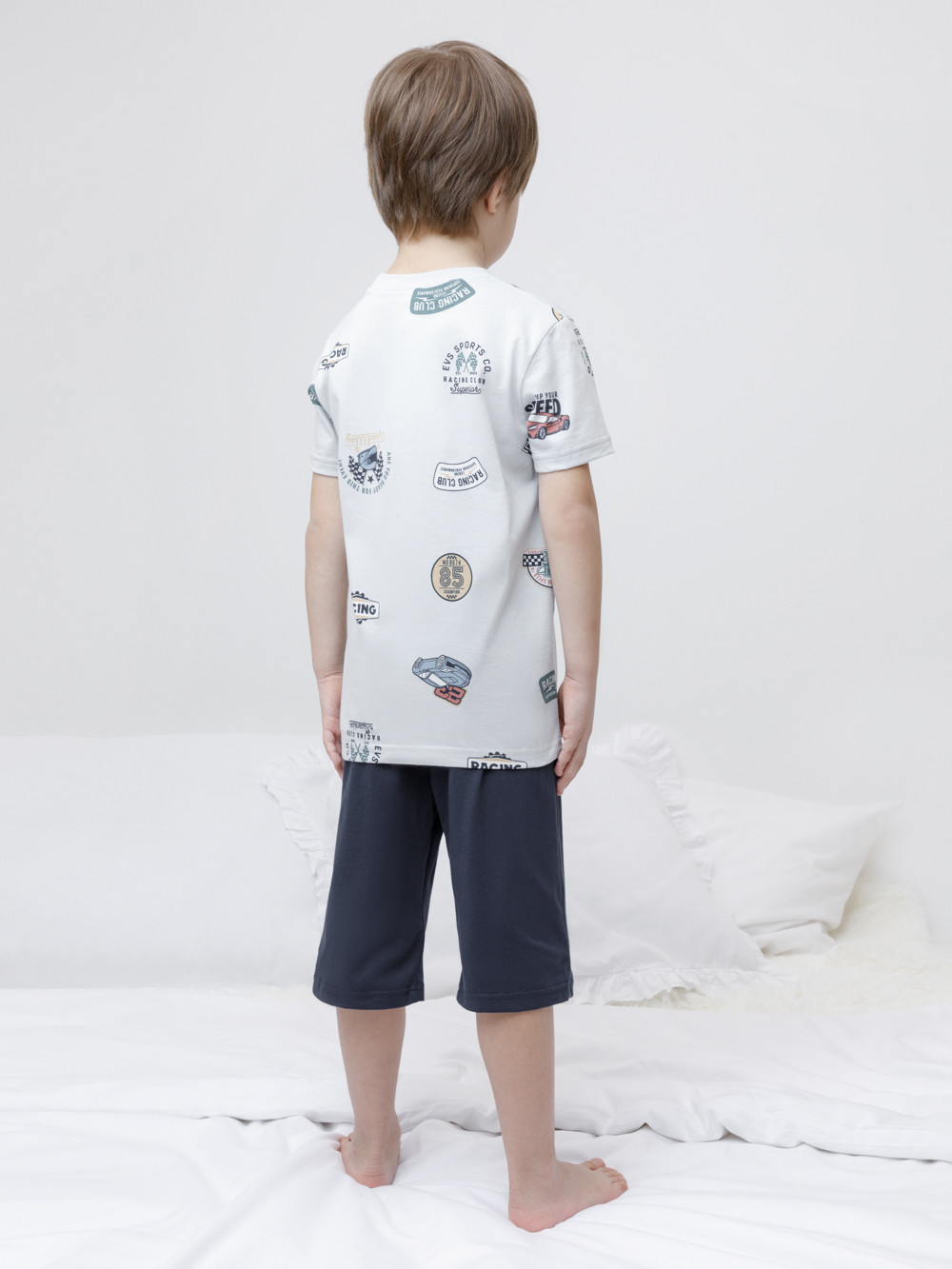 Пижама для мальчика, артикул: К 1614, цвет: светло-серый5, фото 5