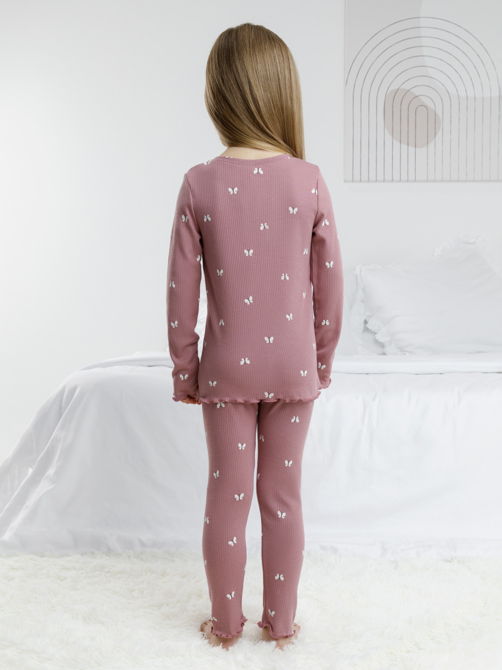 Пижама для девочки, артикул: К 1618, цвет: розовый, фото 5