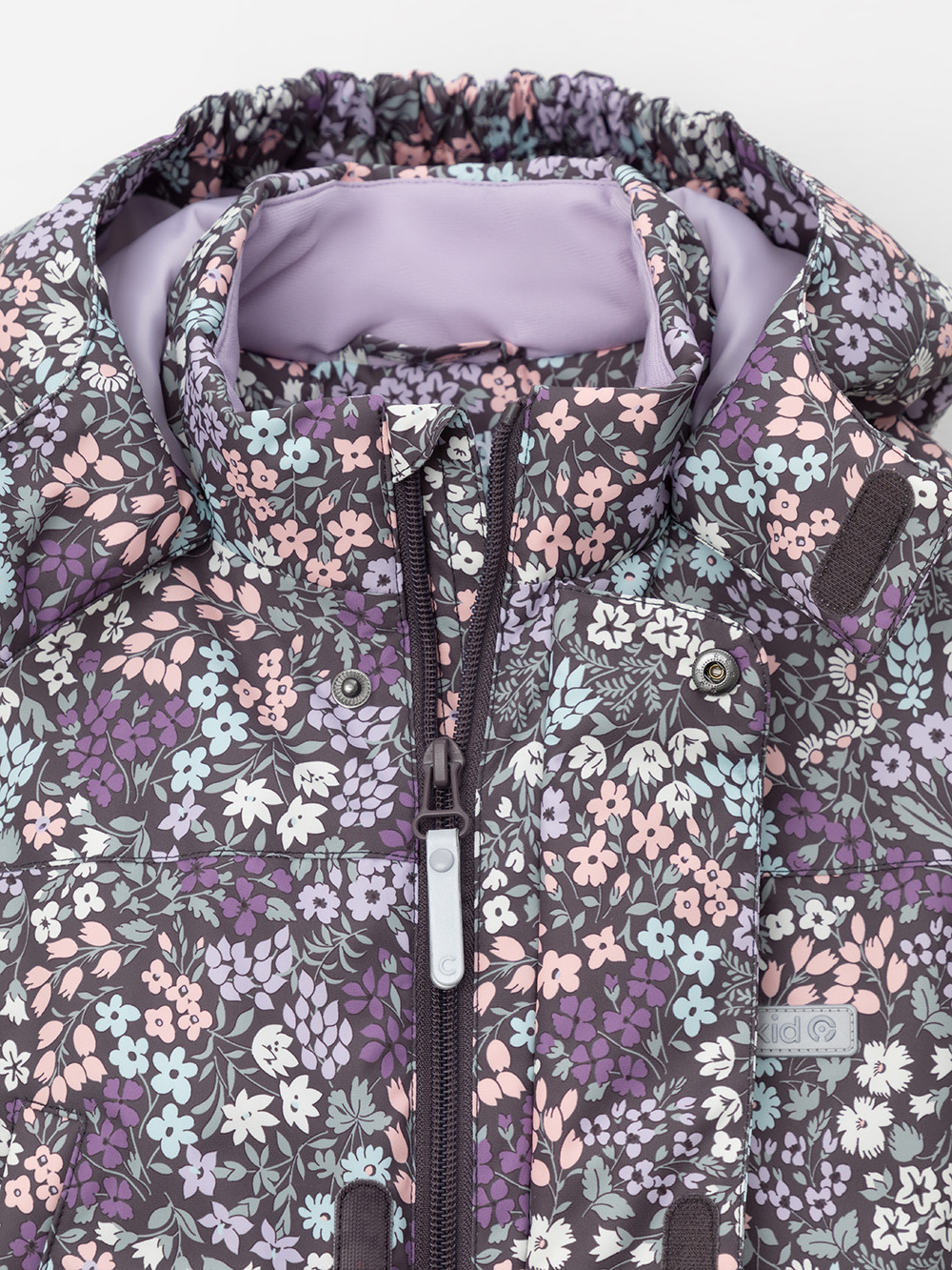 Комбинезоны утепленные для девочки, артикул: ВК 60069/н/8 УЗГ, цвет: темно-серый, фото 6