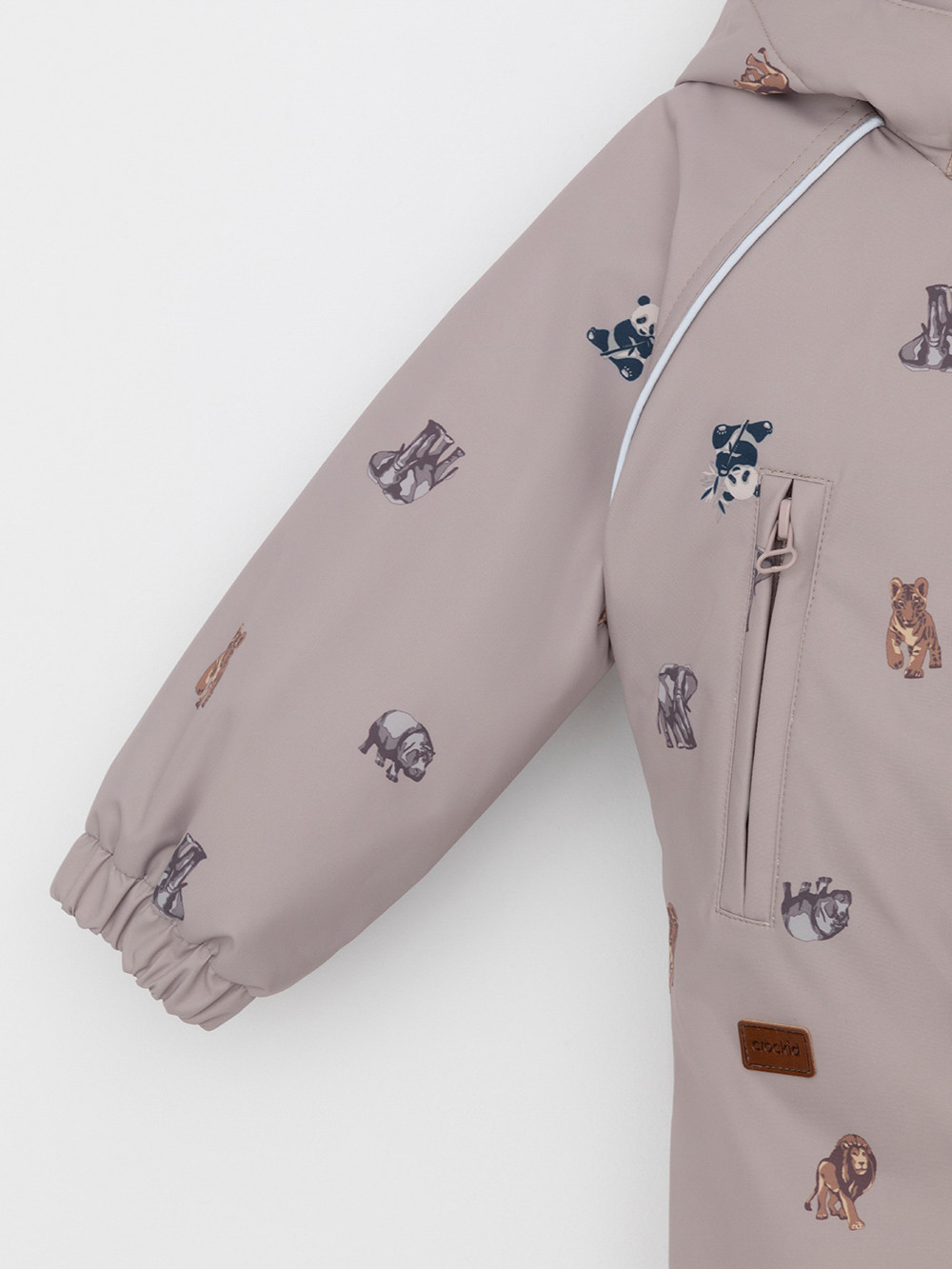 Комбинезоны утепленные для мальчика, артикул: ВК 60085/н/57 Ал, цвет: бежевый, фото 6