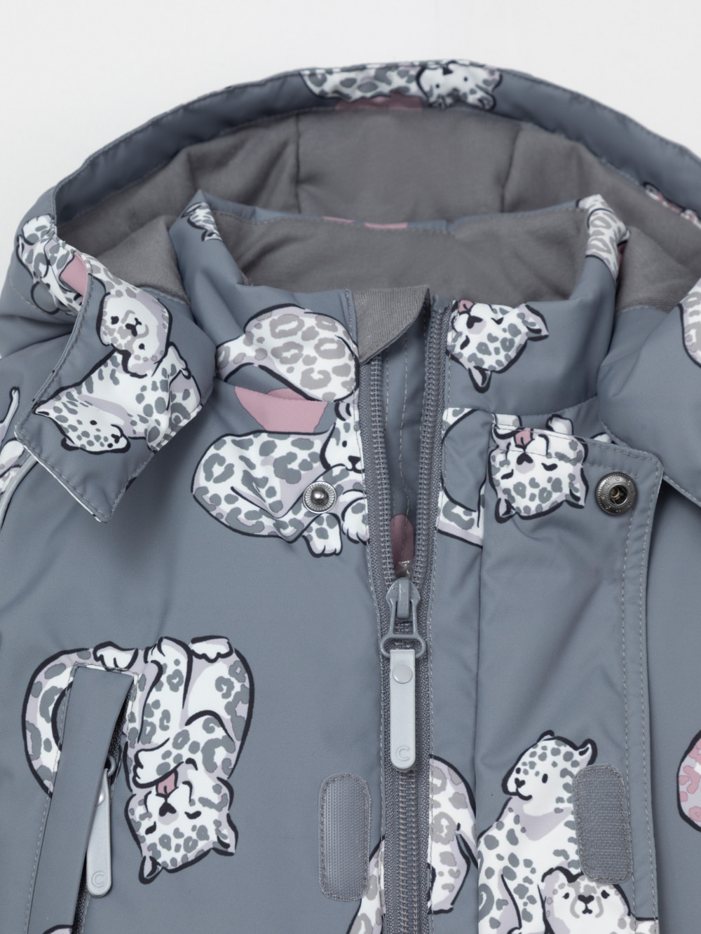 Комбинезоны утепленные для девочки, артикул: ВК 60032/н/72 Ал, цвет: серый, фото 6