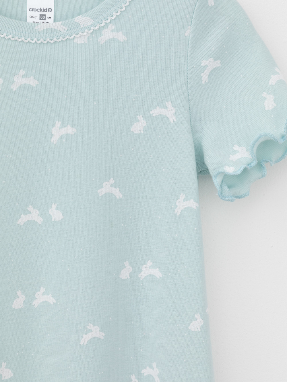 Ночная сорочка для девочки, артикул: К 1180, цвет: голубой, фото 6
