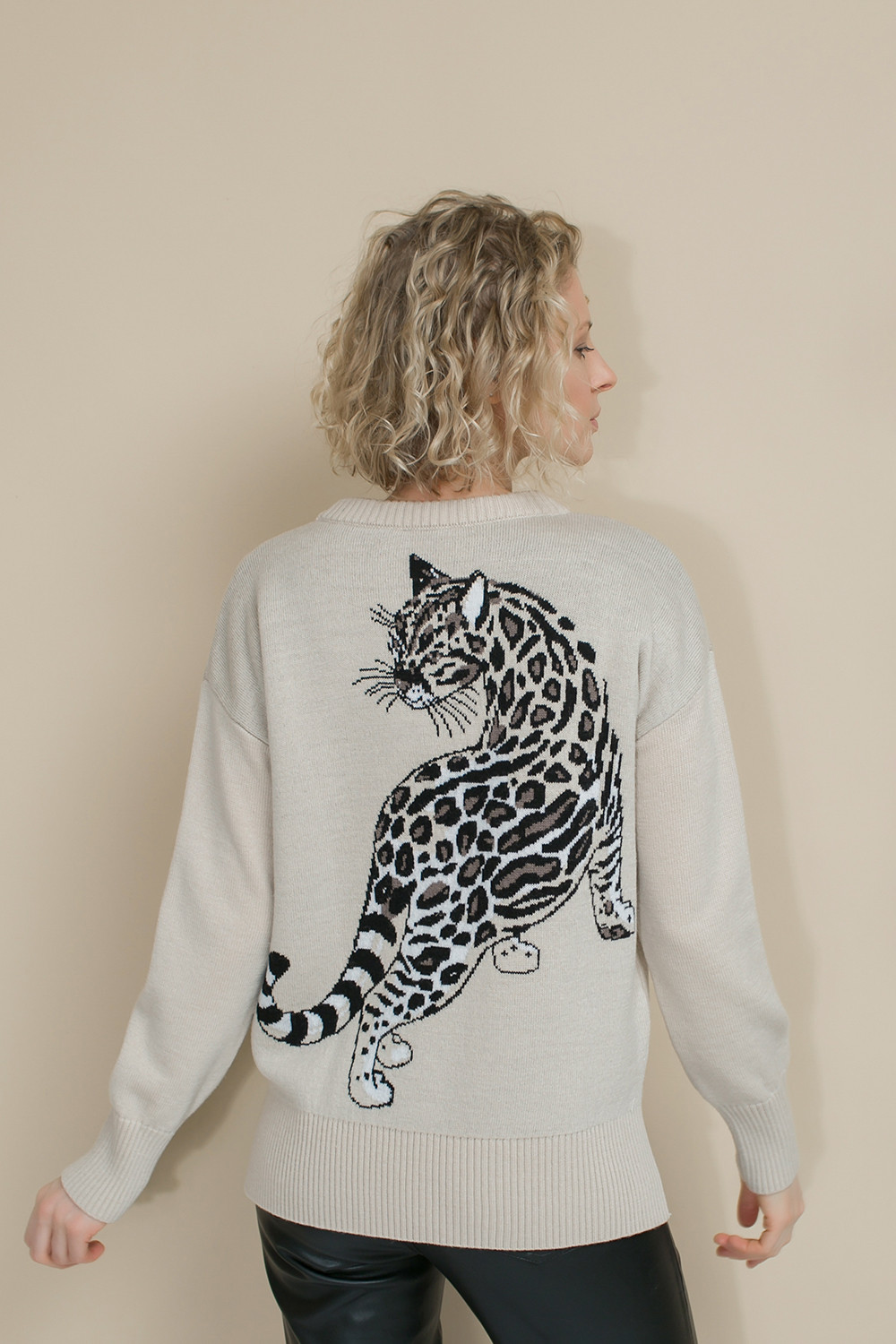 Джемперы женские для мам, артикул: ЕВ 30004/ш, цвет: сливки2, фото 6