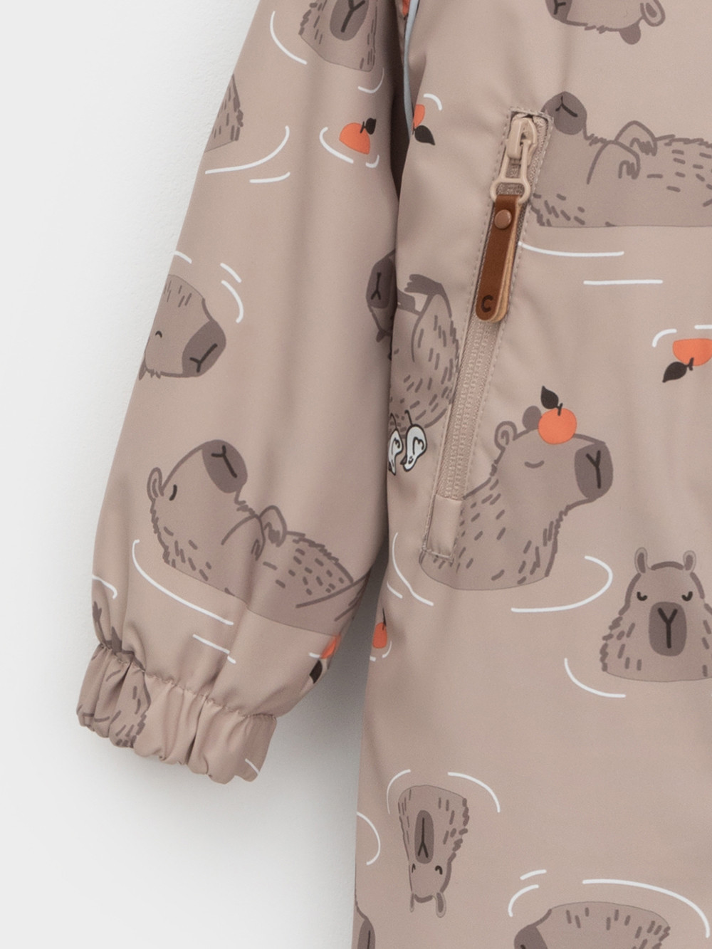 Комбинезоны утепленные для мальчика, артикул: ВК 60088/н/25 Ал, цвет: бежевый, фото 7