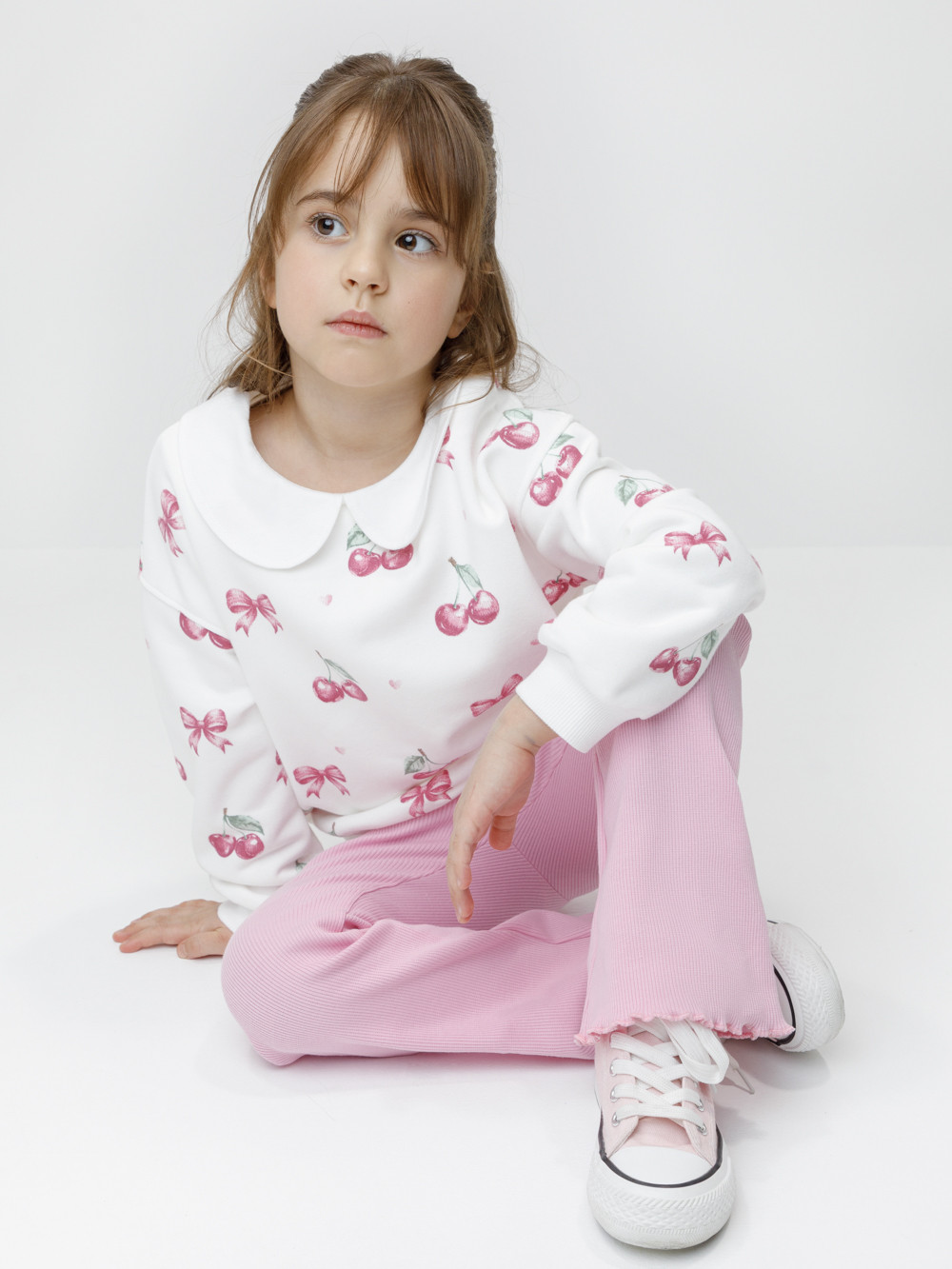 Свитшоты для девочки, артикул: КР 302961, цвет: сахар, фото 7