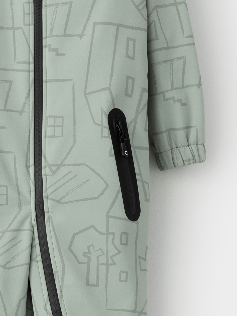 Комбинезоны утепленные для девочки, артикул: ВК 60135/н/3 ГР, цвет: хаки, фото 7