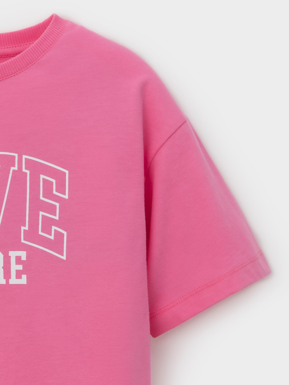 Футболка для девочки, артикул: КР 303016, цвет: ярко-розовый, фото 7