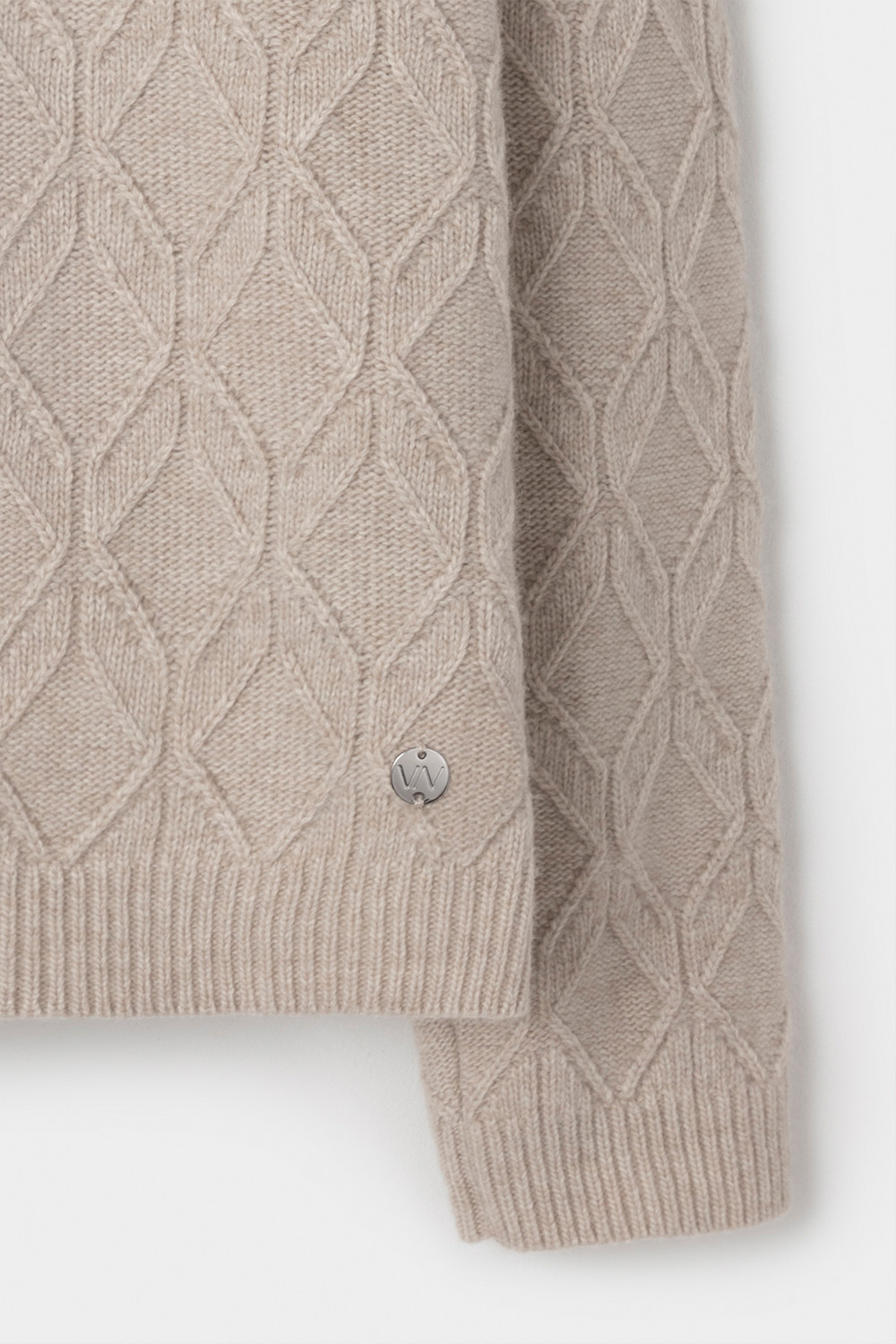 Джемперы женские для мам, артикул: ЕВ 30293/ш, цвет: бежевый, фото 7