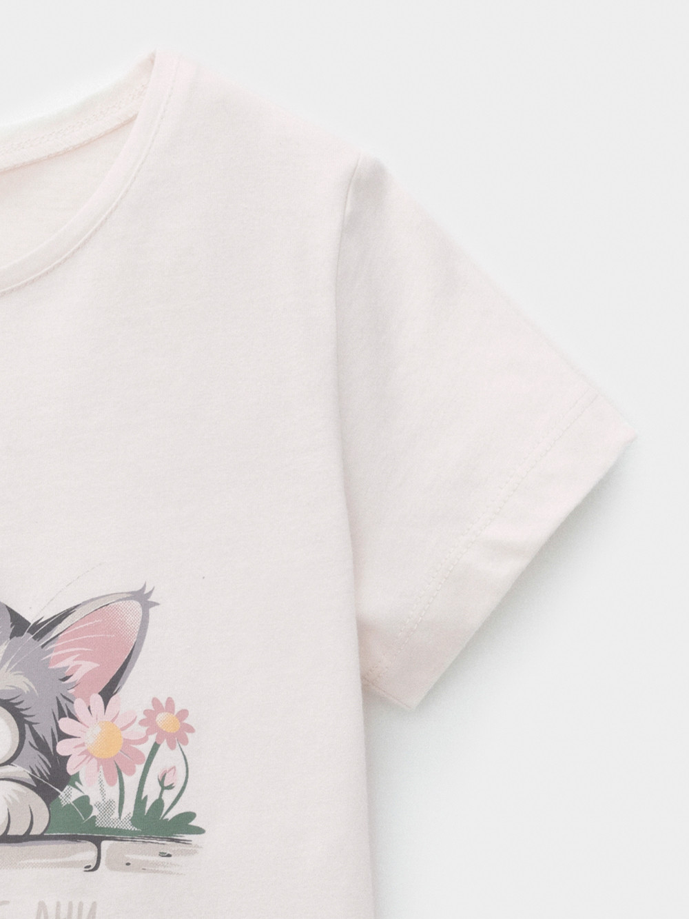 Футболка для девочки, артикул: КР 302993, цвет: сахар, фото 7