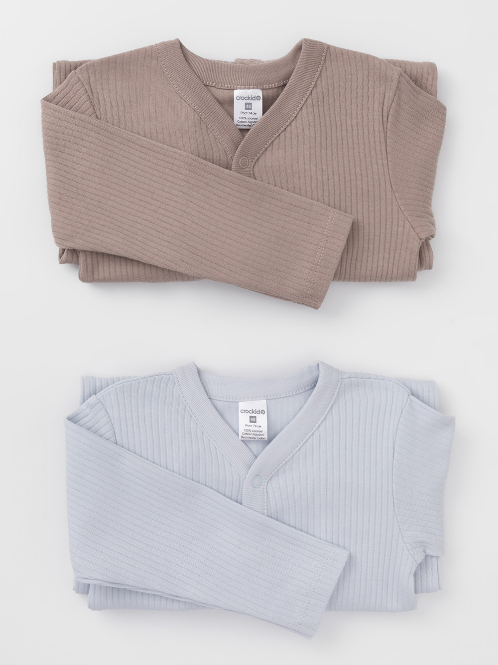 Комбинезон для новорожденных, артикул: К 6523-2уп, цвет: кофейный, фото 7