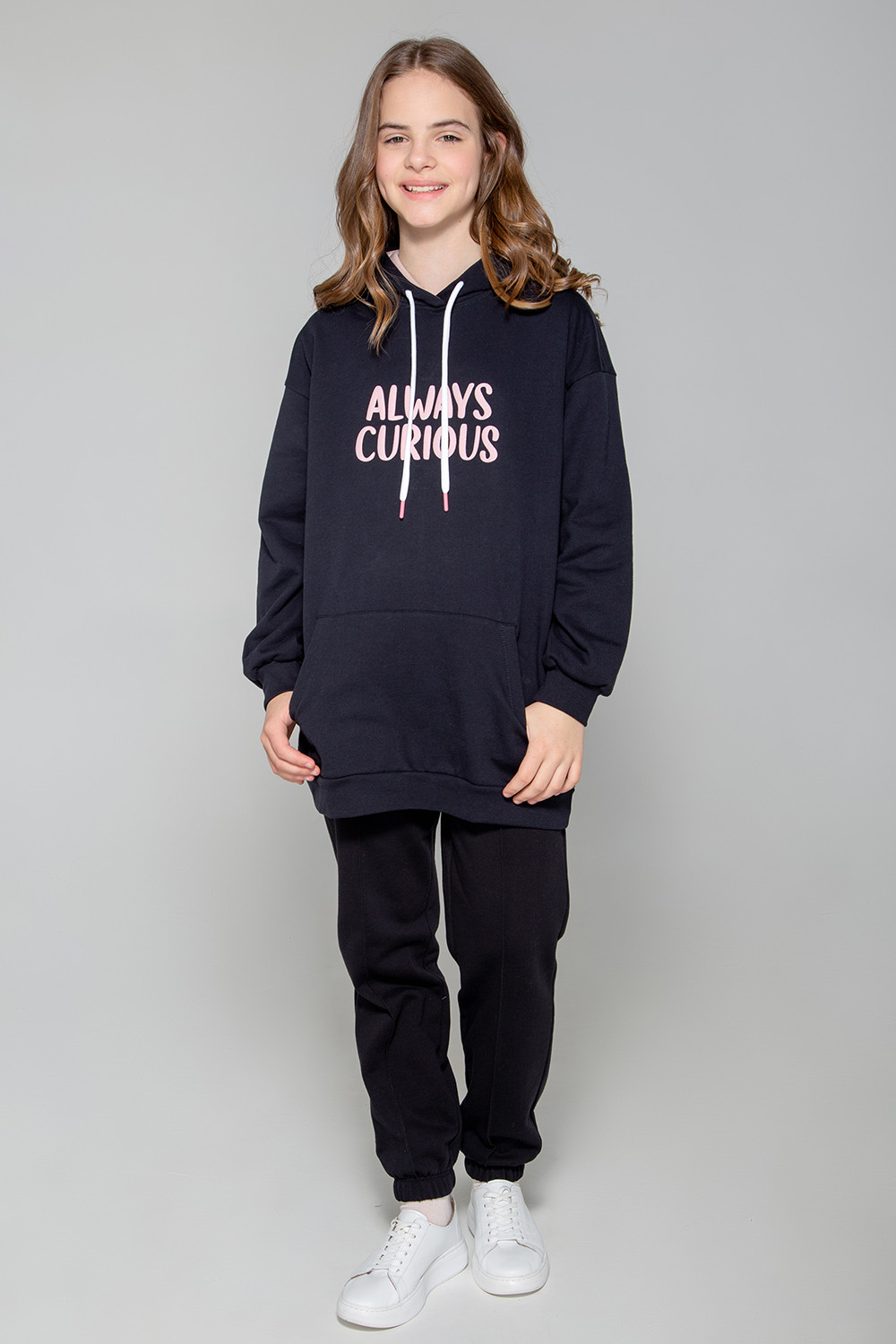 Брюки подростковые для девочки, артикул: КБ 400479, цвет: черный3