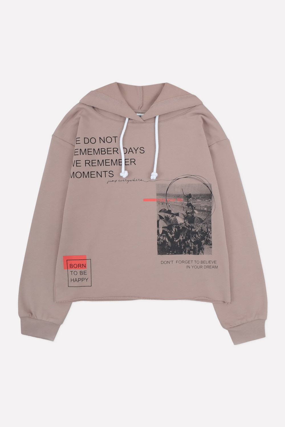 Толстовки подростковые для девочки, артикул: КБ 301598, цвет: коричневый