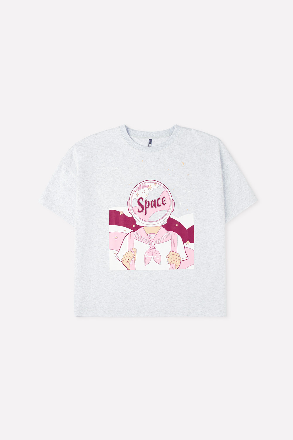 Футболки подростковые для девочки, артикул: КБ 301563, цвет: светло-серый5, фото 2