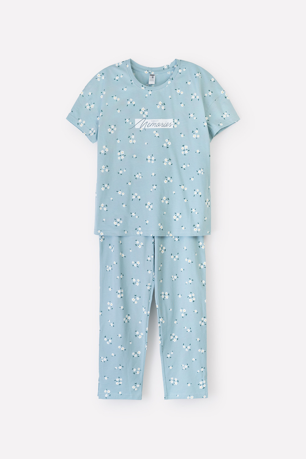 Пижамы для девочки, артикул: КБ 2780, цвет: голубой, фото 2