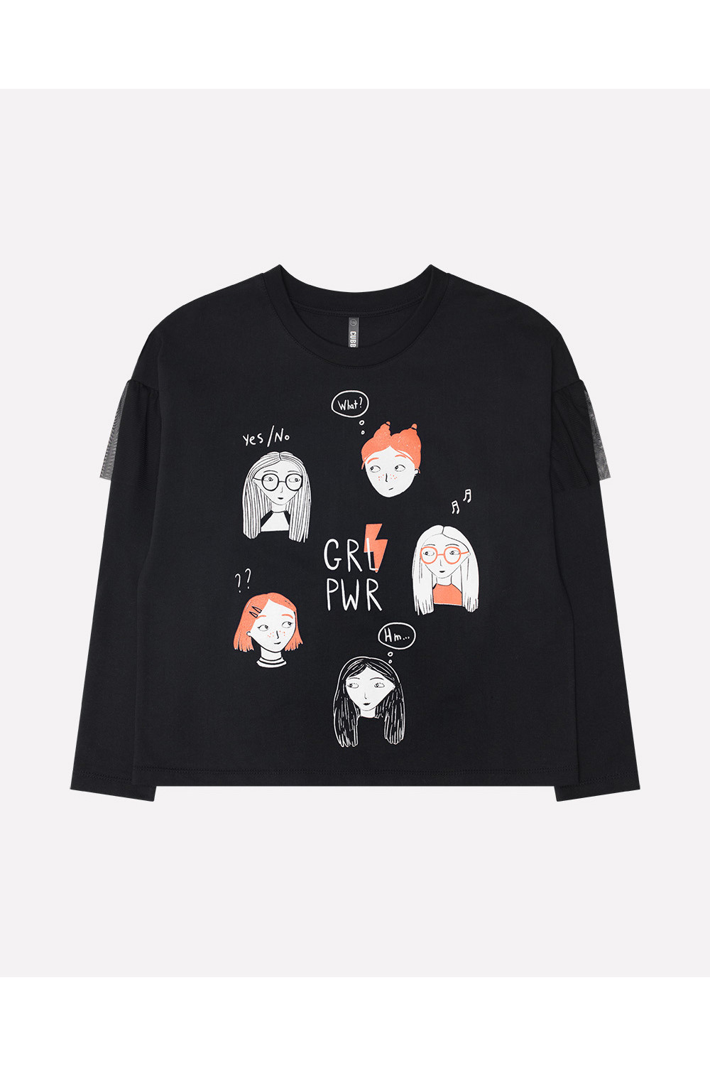 Свитшоты для девочки, артикул: КБ 300841, цвет: черный3, фото 2