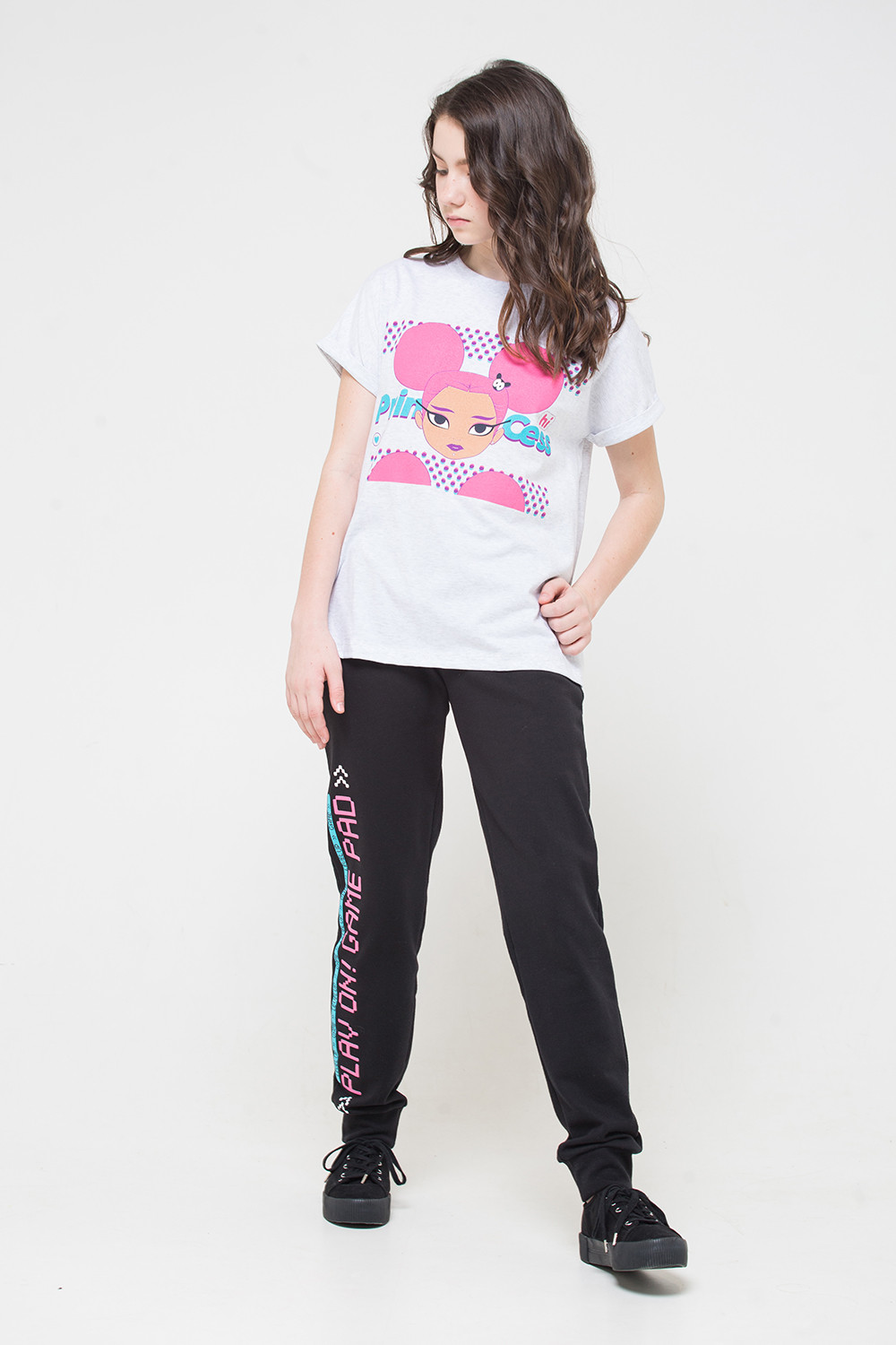 Футболки подростковые для девочки, артикул: КБ 301175, цвет: светло-серый5, фото 3