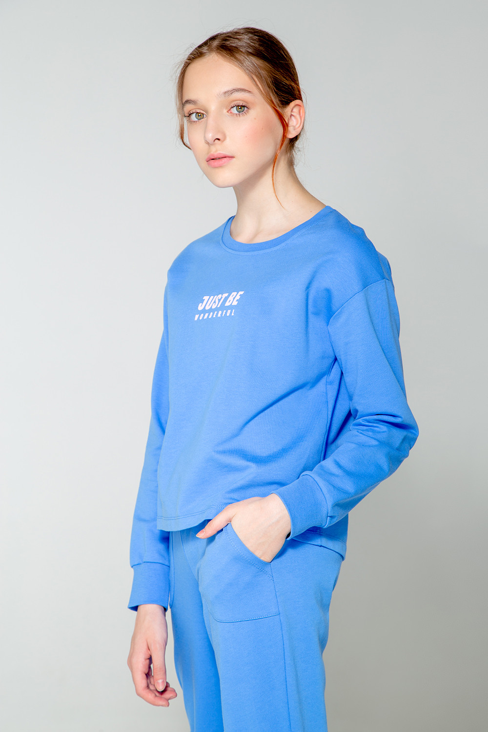 Комплекты для девочки, артикул: КБ 2884, цвет: ярко-синий, фото 4