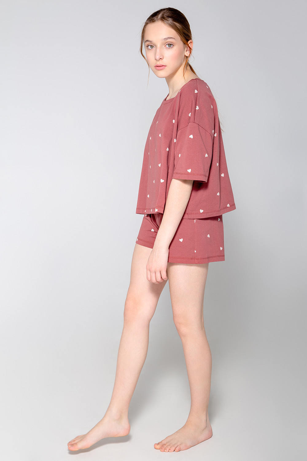 Пижамы для девочки, артикул: КБ 2803, цвет: коричневый, фото 4