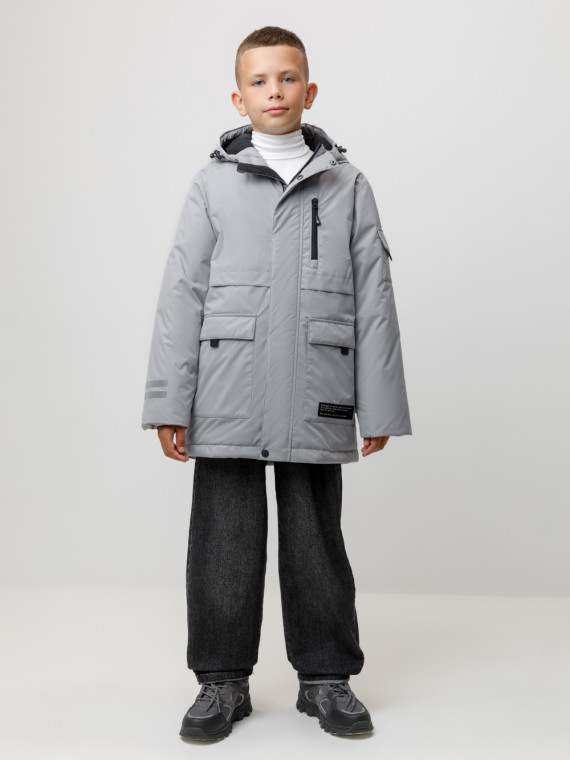 

Куртка для мальчика с утеплителем нового поколения для мальчиков CROCKID, ВК 36105/2 ГР (), цвет - серый, Куртка для мальчика с утеплителем нового поколения