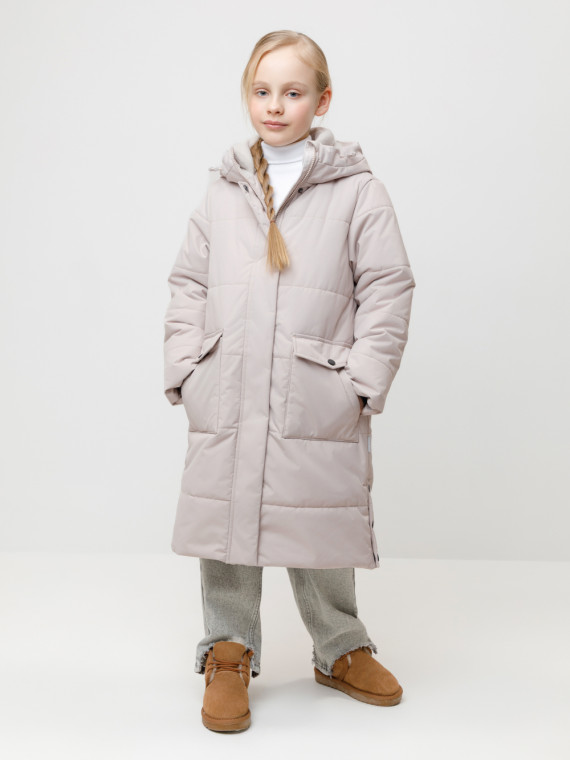 

Пальто для девочек CROCKID, ВК 38128/2 УЗГ, цвет - серый, Пальто