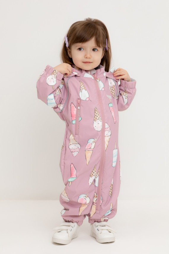 

Комбинезон ветровочный для девочки для девочек CROCKID, ВК 60088/н/9 Ал, цвет - розовый, Комбинезон ветровочный для девочки